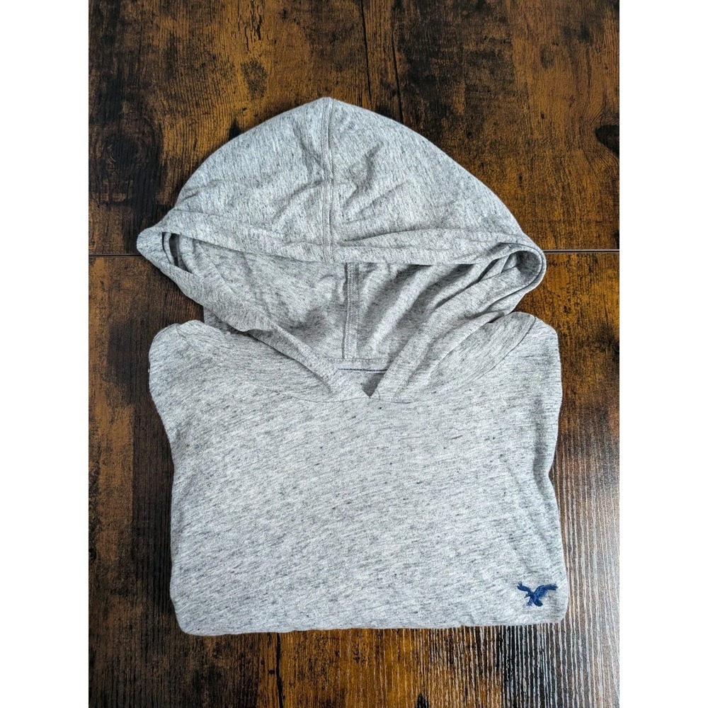 American Eagle AE Super Soft Oversized Gray Hoodie Size Large Tall Pullover